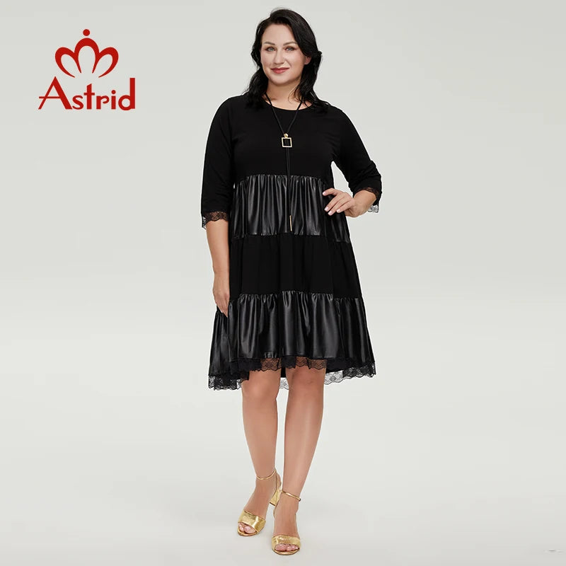 Formal attire Dresses: Dresses For Women Pu Leather Dress Long Sleeves
