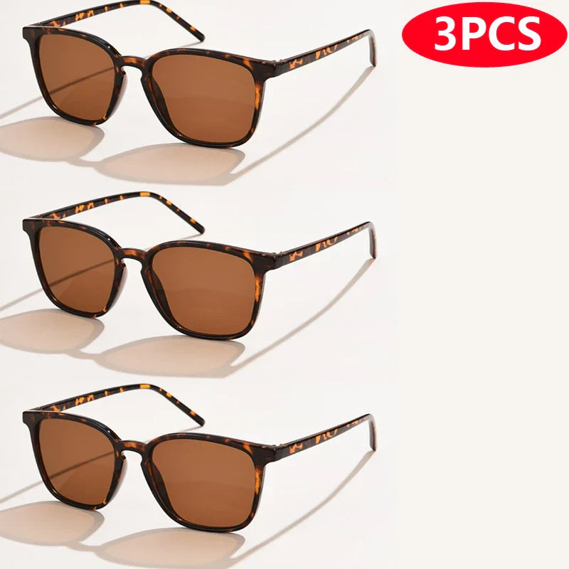 6pcs/4pcs/3pcs Square Small Sunglasses Women Rectangle Frame Purple Colorful Sun Glasses Female Y2K Retro Gradient Shades UV400
