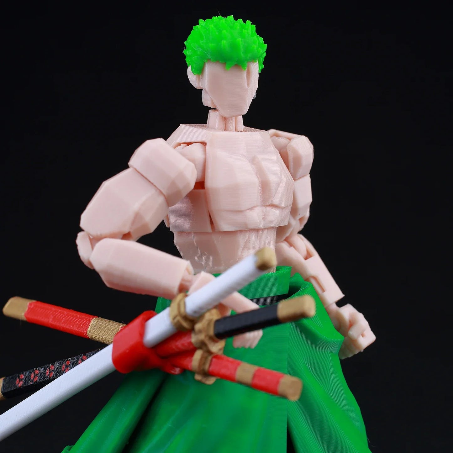 9L3D Printed Anime One Piece Naruto Demon Slayer Dummy13 Lucky T13 Movable Shapeshift Action Figures Mannequin Toys Collectors