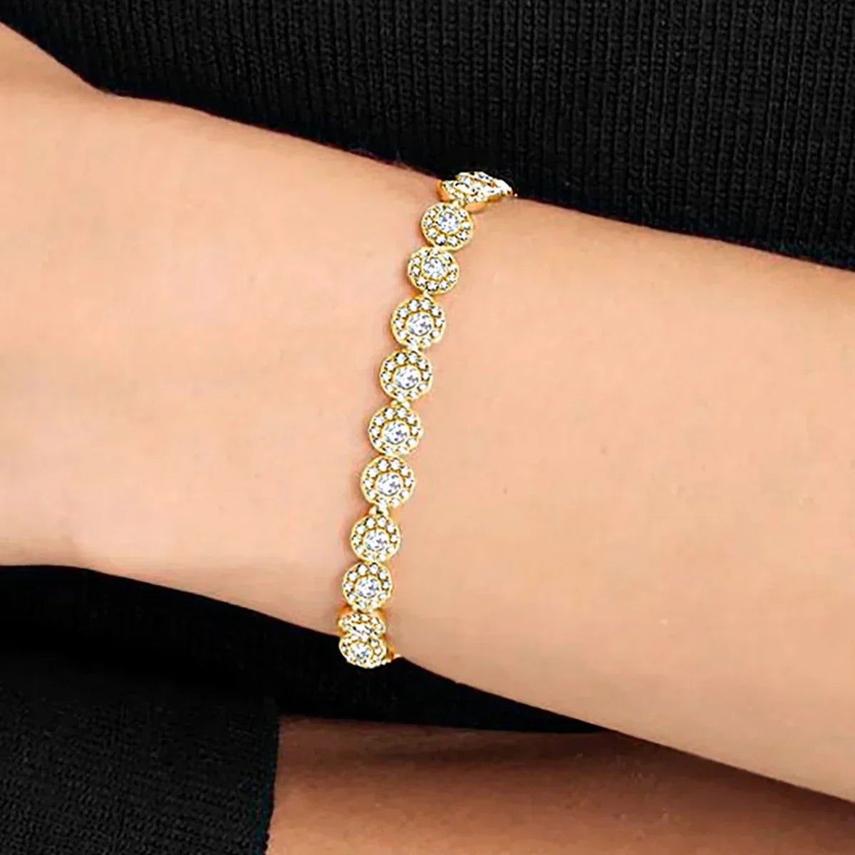 High Quality Women's Classic Happiness Diamond Round Crystal Necklace Set S925 Silver Gorgeous Una Angelic Series Jewelry Set