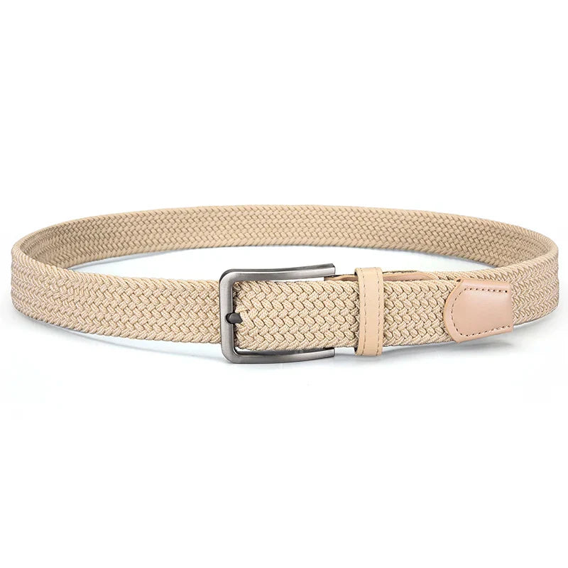 Fashionable Men's Elastic Belt Braided Belt Personality Trendy Men's Tactical Belt Outdoor Adventure Multifunctional Belt