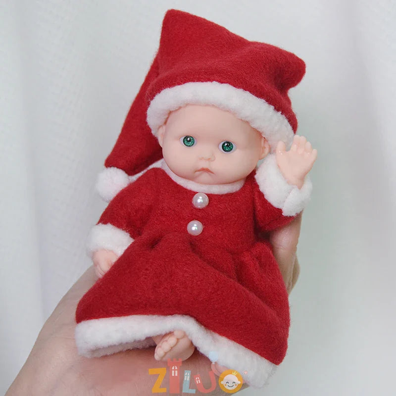 12cm Reborn Dolls Mini Palm Dolls Simulation Baby Dress Up Doll Reborn Doll Girls Boys Boneca Toys for Kids Munecas Reborn 1/12