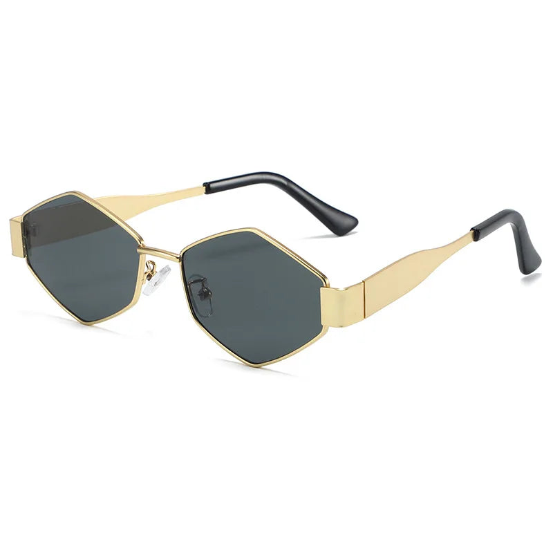 Vintage Special-Shaped Sunglasses Women Men Square Sun Glasses Female Retro Polygon Sunglasses for Male Eyeglass Eyewear
