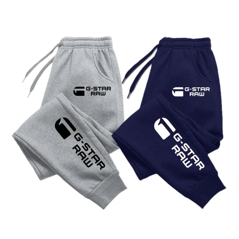 Men's Pants Spring Fall Solid Color Sweatpants Jogging Sports Pants Easy to Match