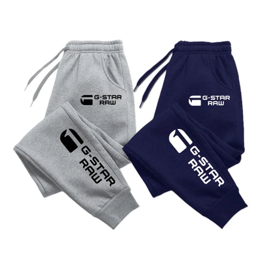 Men's Pants Spring Fall Solid Color Sweatpants Jogging Sports Pants Easy to Match