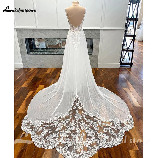 White Bridesmaid Dresses: Wedding Gowns Open Back Vintage Bridal Boho Long