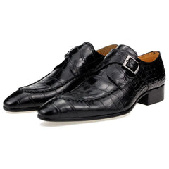 Casual one-step loafers Monk lace up dress shoes Social Formal Wear Man