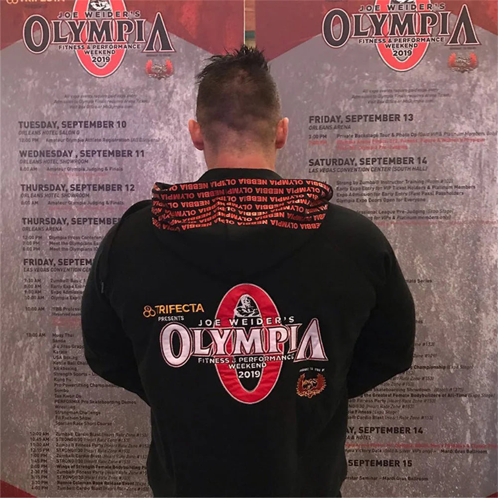 Spring Casual Hoodies Men Cotton Sweatshirt Gym Fitness Sportswear Male Hooded Zips