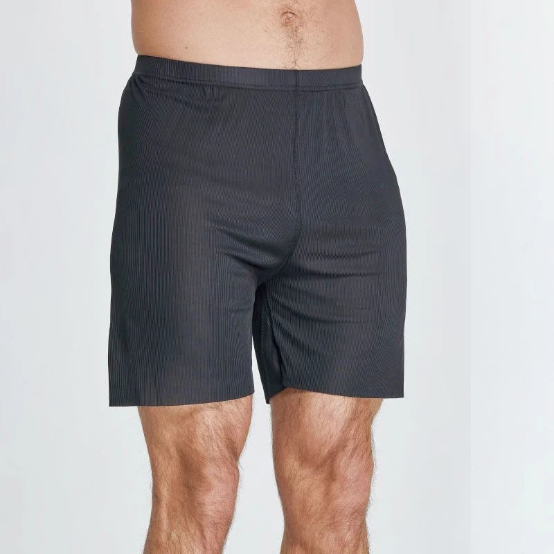 Plus Size Ice Silk Cool Summer Men Sleepwear Shorts Sexy Underwear Nightwear Comfortable Loose Sports Man Sleep Bottoms Homewear