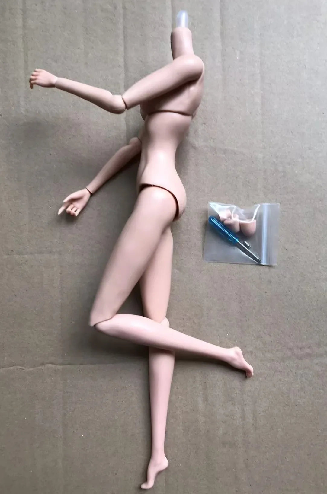 MENGF 12 Joints Movable Doll Body Pink Red White Beige Brown Coffee Green Color Doll Figures 28CM Super Model For FR IT Heads