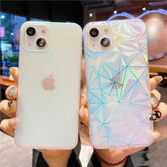 Bling Laser Chameleon Phone Case For iphone 16 15 14 13 12 Mini 11 Pro Max Plus Soft