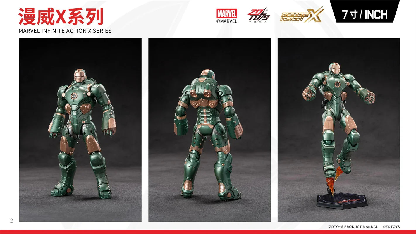 ZDTDS Original Iron Man MK37 Hammerhead MK12 MK38 Igor MK9 Iron Patriot War Machine legends Avengers Action Figure Collect Toy