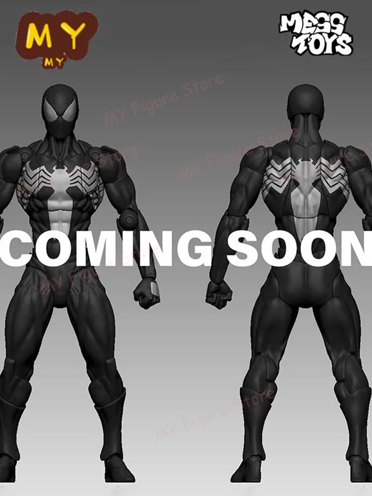 Mess Toys Spiderman Figure Black Suit Neighbor Symbiote MessToys Scarlet Neighbor Action Figure CT Toys Black Red Spider Man Toy
