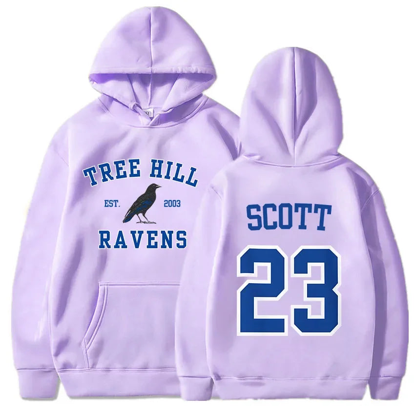 Women Hoodies TREE HILL RAVENS Scott23 Graphic Sweatshirts with Pocket Keith