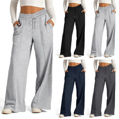 Sweatpant Straight Leg Women's Loose Tracksuit Pants Wide Leg Outdoor Gym