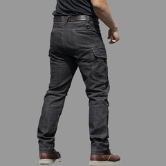 Tactical Jeans Men Commuter SWAT Combat Denim Pants Male Multi-pocket