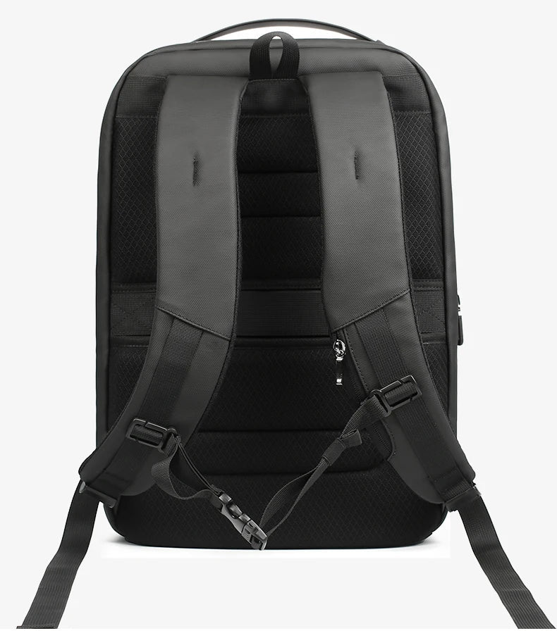 Heroic Knight Business Backpack for Men Waterproof Travel 17.3" Laptop Backpack  High Capacity Multifunctional Pack USB Charging
