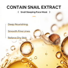 Sakura Seaweed Centella Snail Collagen Sleeping Mask Individual Packaging Nourishing Skin care Skin Barrier Face Mask