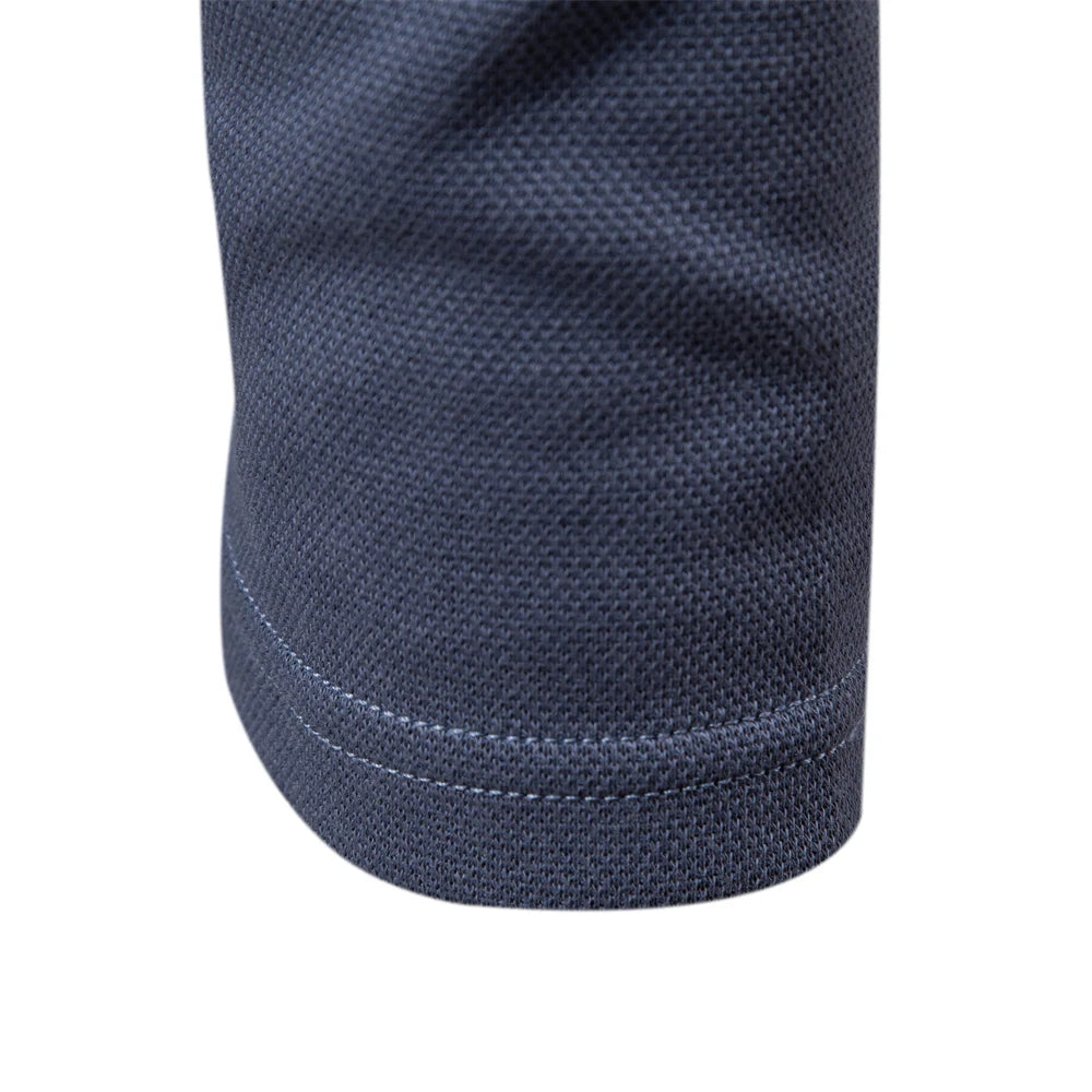 AIOPESON Men's Embroidery Polo Shirt Fashion Turn down Collar Casual Social Luxury Golf Shirt