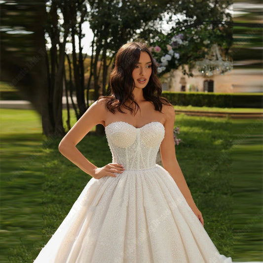 White Bridesmaid Dresses: A-Line Women Wedding Dresses Elegant Lace Shining