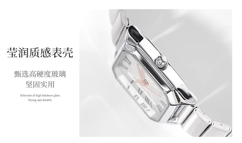 Dropshipping Luxury Women Quartz Watch Casual Fashion  Stainless Steel Strap Wristwatch Relojes Para Mujer Ladies Gifts