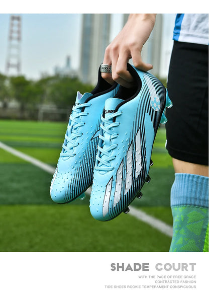 Soccer Shoes Sport Outdoor Men Breathable Cleats FG Football Boots