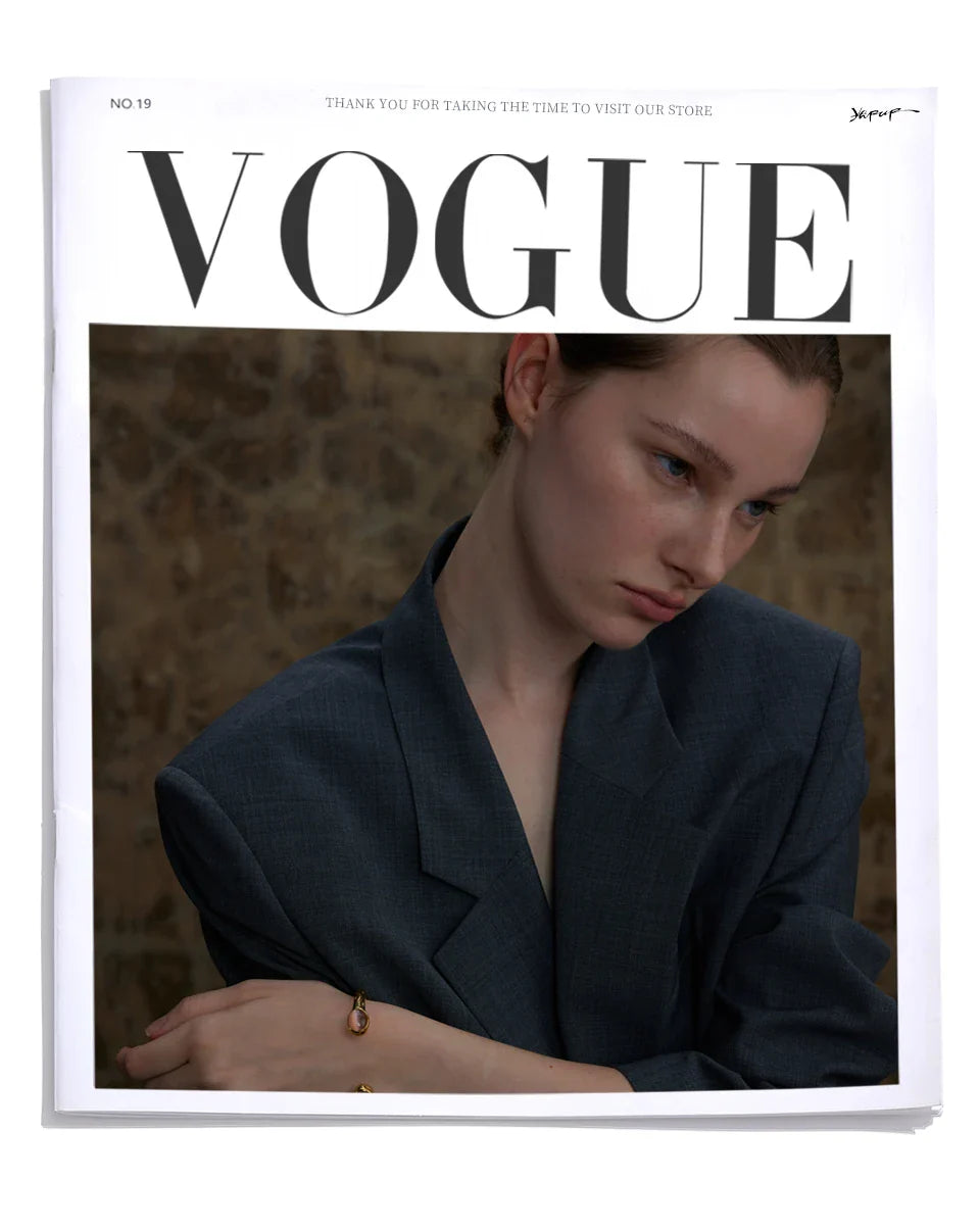 Yhpup 62mm High Quality Stainless Steel Multicolored Natural Stone Golden Cuff Open Bracelet Bangle Water Resistant Jewelry