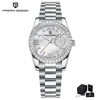 PAGANI DESIGN 2025 New 32MM Women's Wristwatch Elegant Luxury Quartz Watch For Women Fashion Waterproof Watches Sapphire Clock