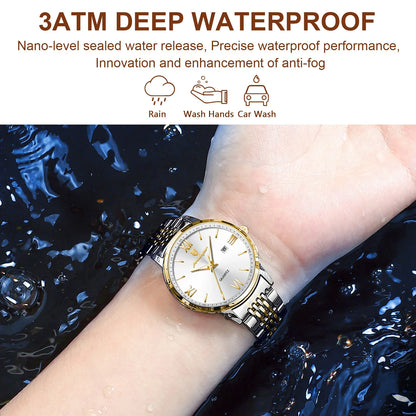 POEDAGAR New Luxury Woman Watch Waterproof Luminous Date Ladies Watch High Quality Stainless Steel Simple Women's Quartz Watches
