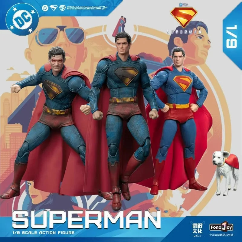 Genuine Fondjoy Superman 1/9 Scale War Damage Version DC Action Figure Collectible Model Toy Superhero Ornament Gift Collectors