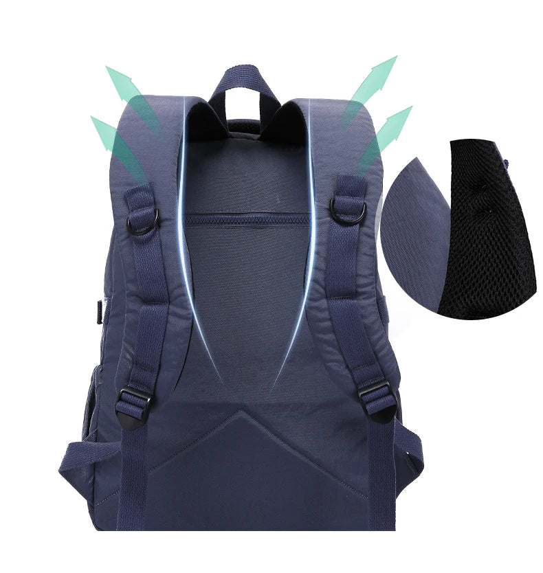 TEGAOTE Large Nylon Waterproof Backpack Travel Rucksack for Women School Bags Mochilas Mujer Kids Girls 2026
