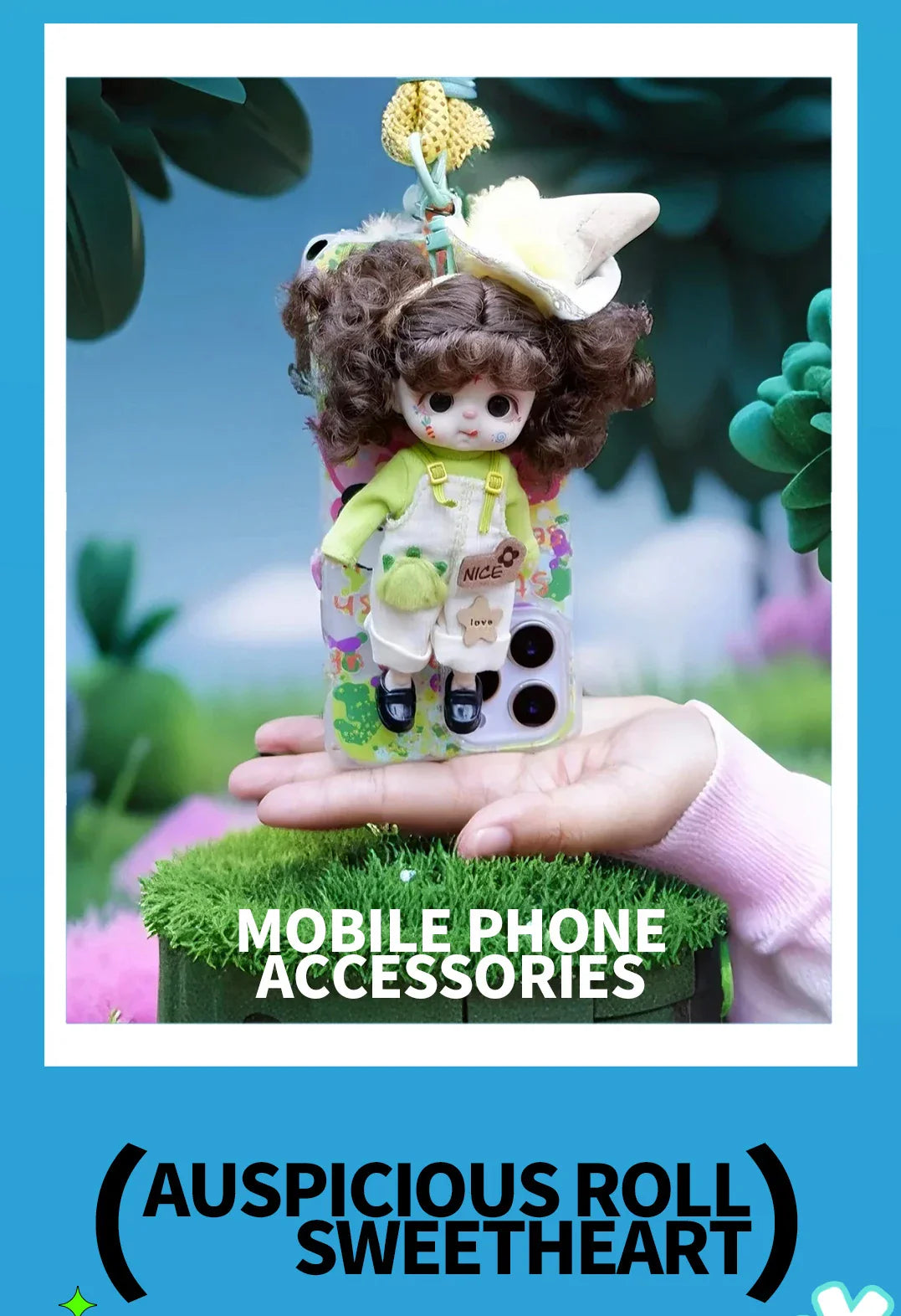bjd doll Dolls for girls Labbu doll pocket mini blyth girl Doll Barbi cry Baby Rainbow Ball jointed doll Mobile phone Decoration