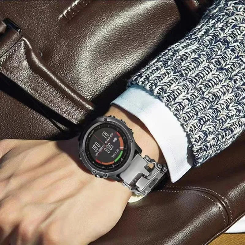 Multifunctional Bracelet Stainless Steel Men's Outdoor Tool Bracelet 29 in 1 Bracelet European and American Couple Watch Strap