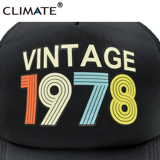 Vintage 1978 Cap 1978 Vintage Trucker Cap Men Retro 40th Birthday