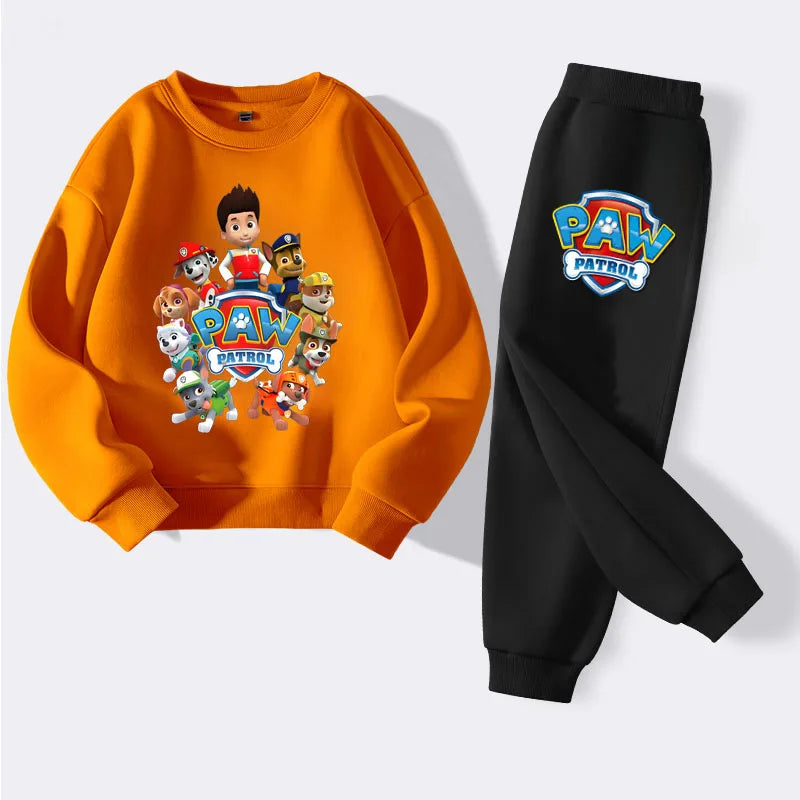 PAW Patrol Printed New Boys Pullover and Trousers 2 Piece Sets Autumn Kids Casual Hoodies Set Spring Children Sweatsuits