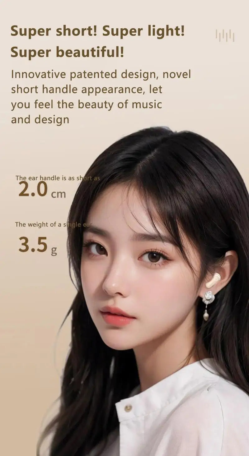 Mini Comfortable Noise-cancelling True Wireless Bluetooth Headphones With High Sound Quality Bluetooth 5.4 Earphones NEW 2025