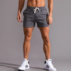 Cotton Gym Shorts Men Sport Running Shorts Homme Breathable Soft