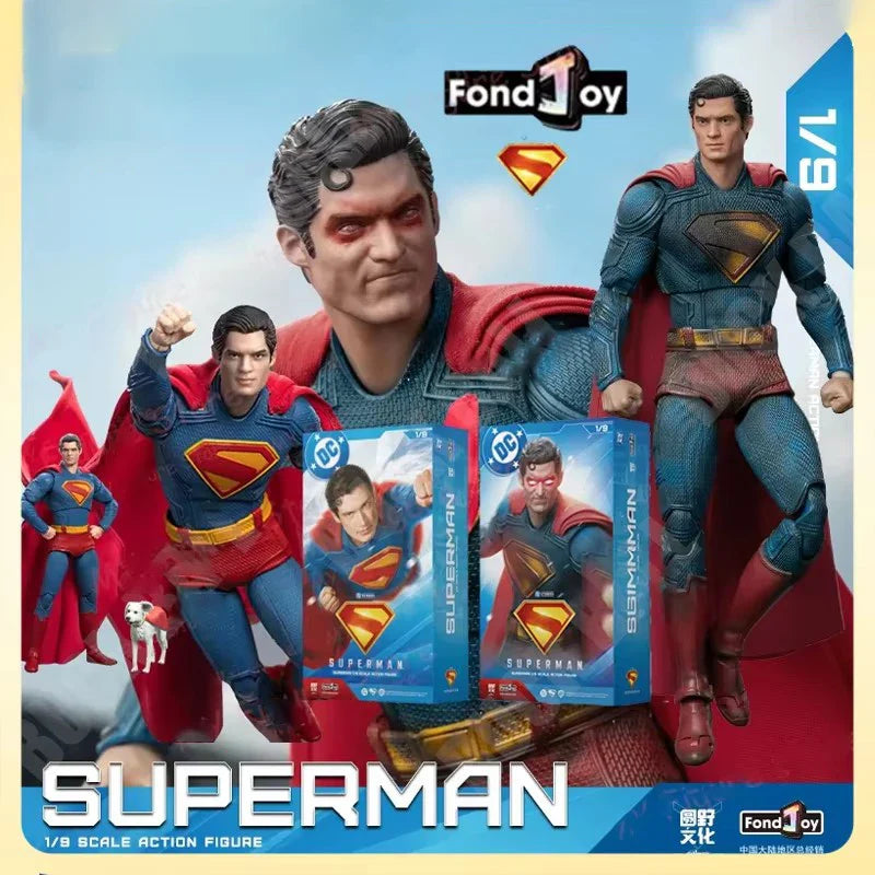Genuine Fondjoy Superman 1/9 Scale War Damage Version DC Action Figure Collectible Model Toy Superhero Ornament Gift Collectors