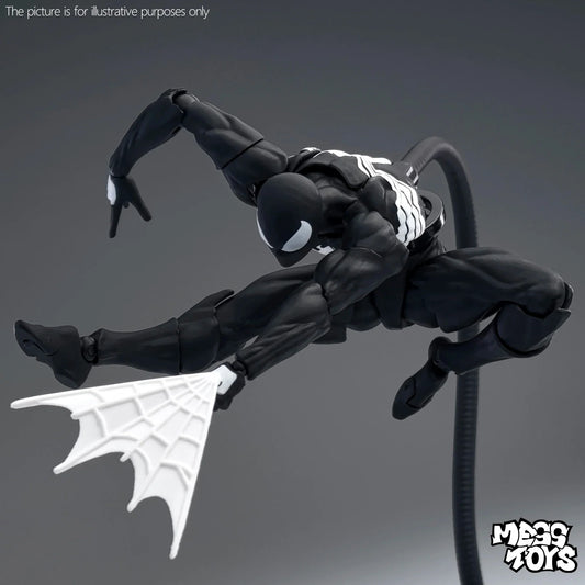 New MessToys Spiderman Figure CT Toys Black Red Spider Man Figurine Mess Toys Action Figure Custom Model Gift Kid Customized Toy