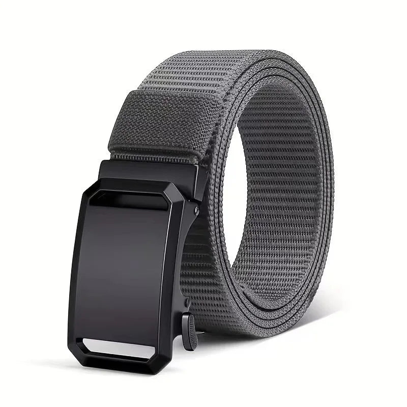 Newest Automatic Buckle Belt Canvas Tactical Waist Belt Durable Casual Outdoor Hunting Golf Adventure Training Pant Belt for Man