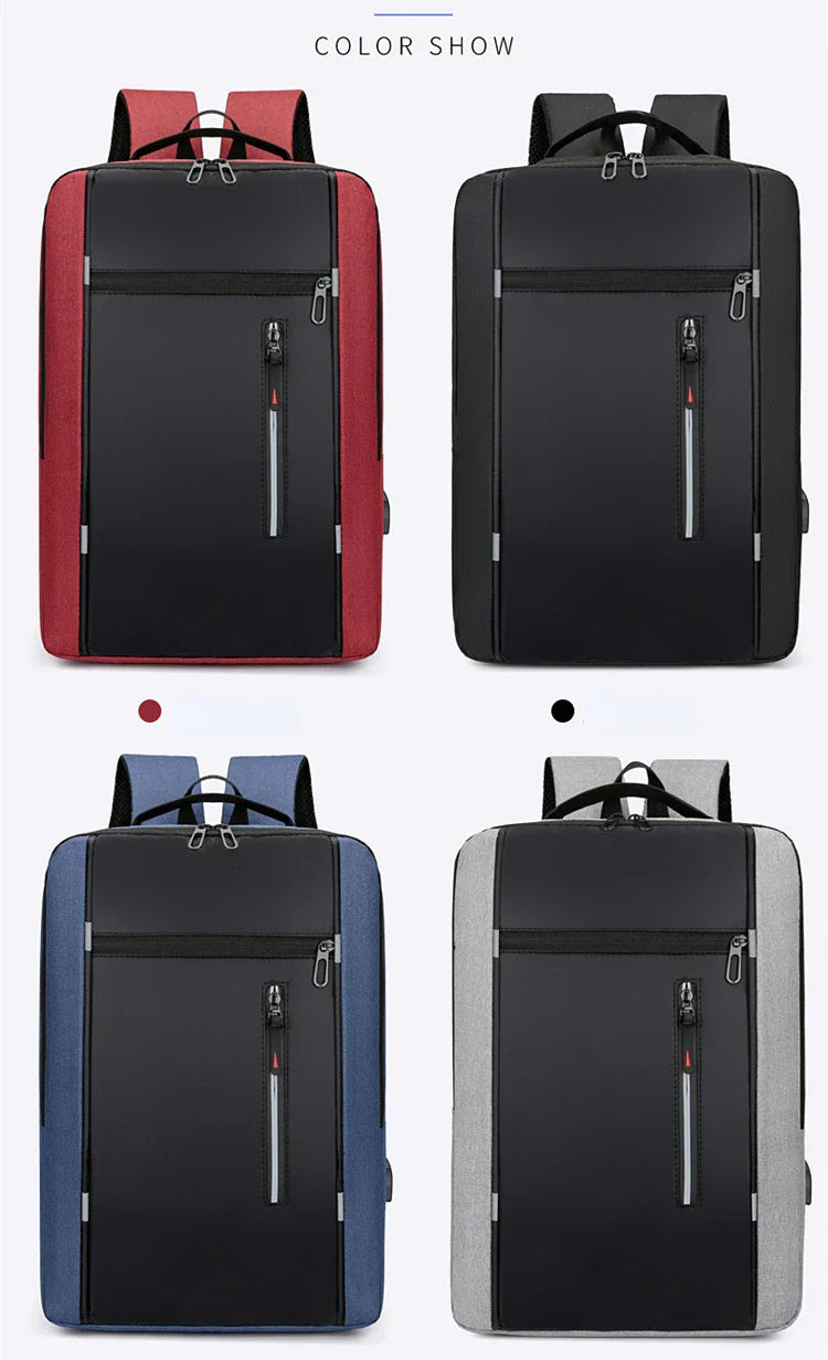 Waterproof Business Backpack Men USB School Backpacks 15.6 Inch Laptop Backpack Large Capacity Bagpacks for Men Back Pack Bags