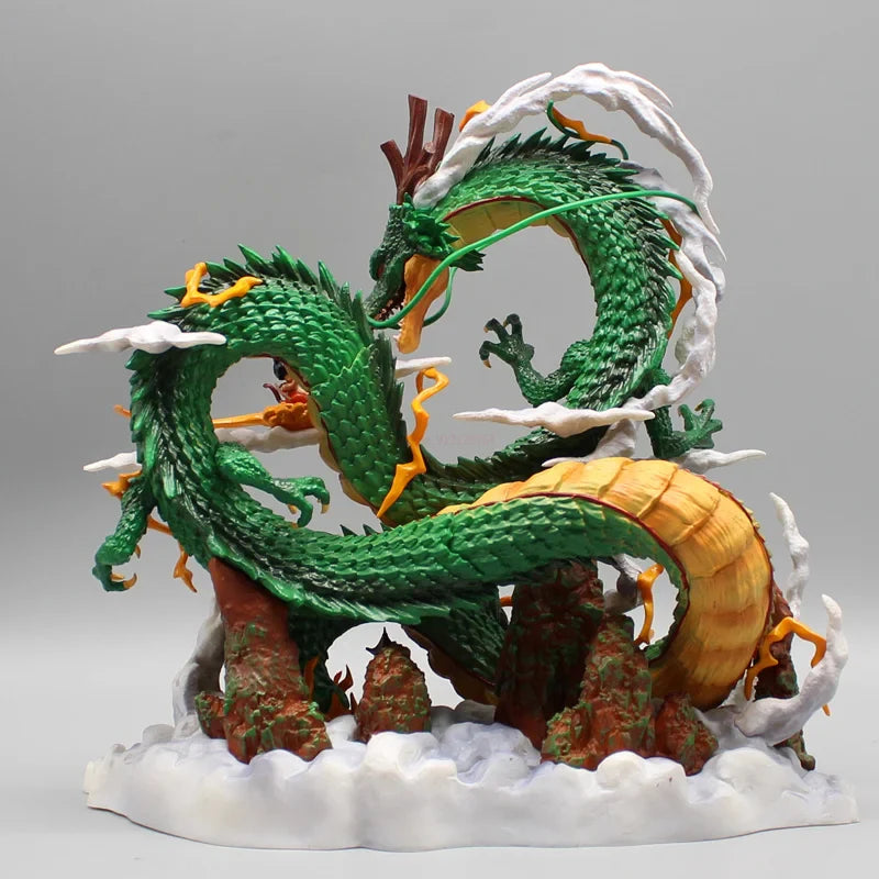 Dragon Ball Anime Figure 22cm Shenron Figures Goku And Shenron Figurine Pvc Statue Model Doll Collection Ornament Kids Toy Gifts