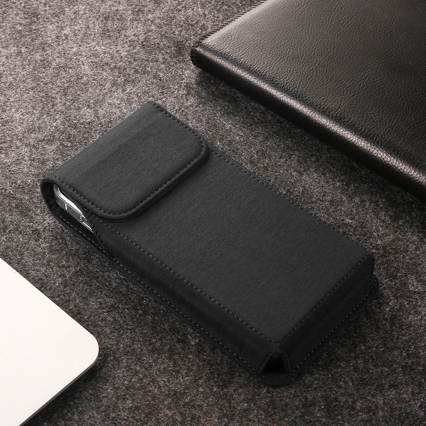 Nylon Belt Clip Phone Case Man Waist Bag For iPhone 17 16 15 14 13 Pro Max Samsung S25 S24 S23 S22 S21 Plus Redmi Holster Cover
