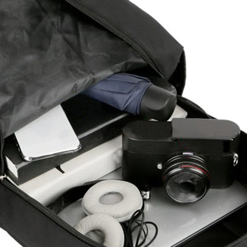 Business casual backpack for men, laptop bag, large capacity travel bag, student schoolbag, Korean version student backpack [zip