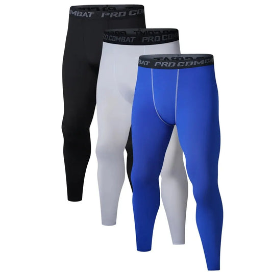 Men's Running Leggings Sportswear Quick Dry Gym Fitness Tights Workout Training