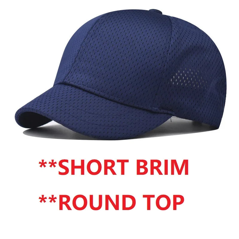 Big Head Plus Size Summer Mesh Baseball Cap for Men Women Trucker Breathable Hat Adjustable for Outdoor Sports Running
