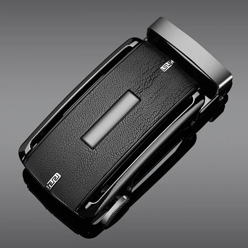 High quality ratchet belt buckle men DIY leather belt accessories 3.3-3.5cm width alloy automatic belt buckle