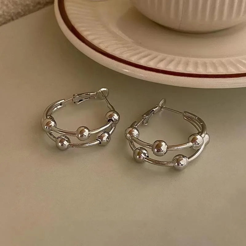 Kiss Jewelry Sweet Heart Rhinestone Butterfly Shape Dangle Earrings for Women Silver Color Korean Fashion Y2K Piercing Earring
