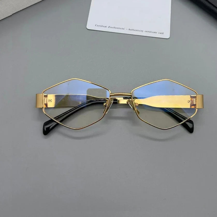 Vintage Special-Shaped Sunglasses Women Men Square Sun Glasses Female Retro Polygon Sunglasses for Male Eyeglass Eyewear