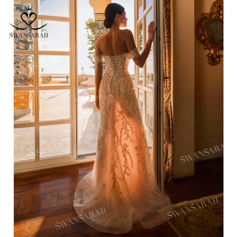 White Bridesmaid Dresses: Wedding Dress Sleeveless Appliques Mermaid Princess